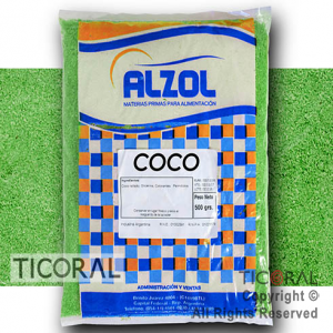 COCO RALLADO VERDE X1/2KG ALZOL x 1